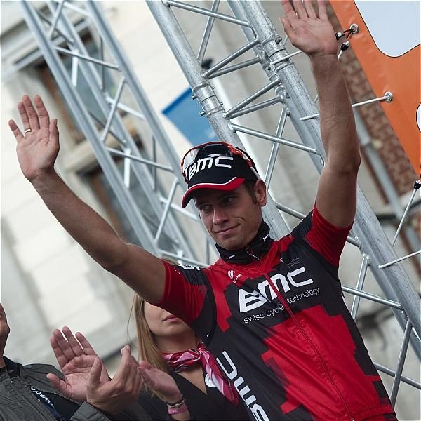 Adam Blythe (BMC) celebrates his win