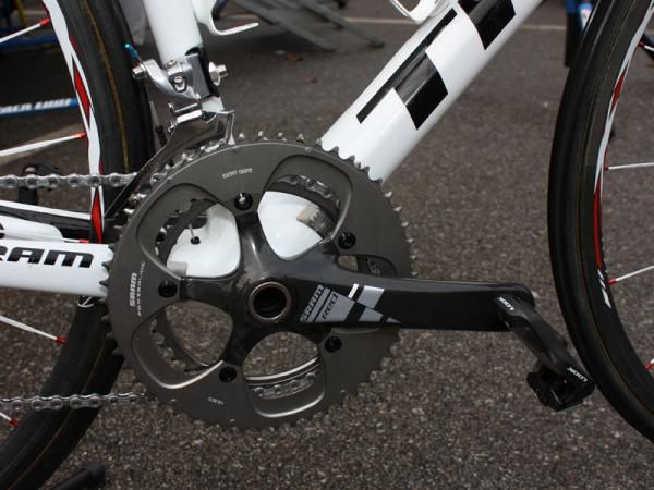 Contador's SRAM Red crankset runs with a remarkably low level of friction thanks in part to Enduro ZER&Oslash; hybrid ceramic bearings but also some 'special work' by Munoz.