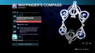 destiny 2 wayfinder's compass artifact
