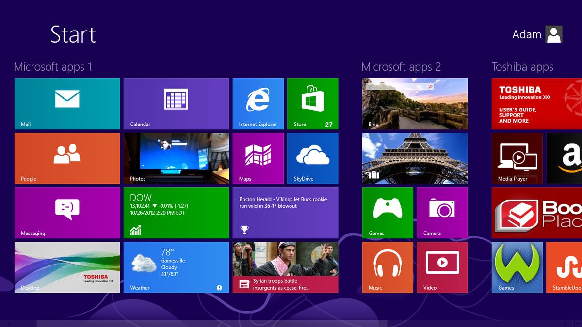 Windows 8 Start Screen - The Definitive Windows 8 Review And User Guide ...
