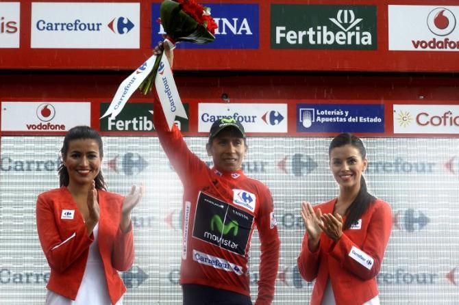 Nairo Quintana (Movistar) moves into the race lead