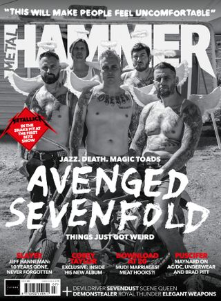 Avenged Sevenfold in Angel Wings on the cover of Metal Hammer magazine