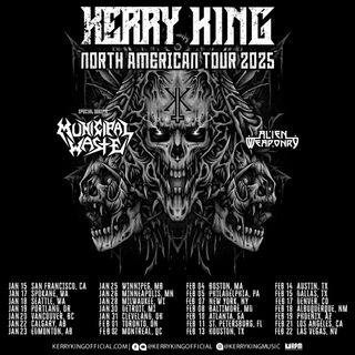 Kerry King 2025 North American tour poster