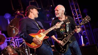 Joe Bonamassa and Peter Frampton jamming together in 2019 