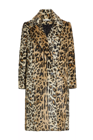 Alice + Olivia Nicholas Leopard Faux-Fur Coat