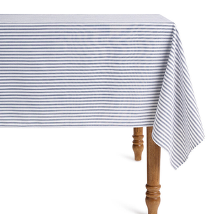 striped table cloth