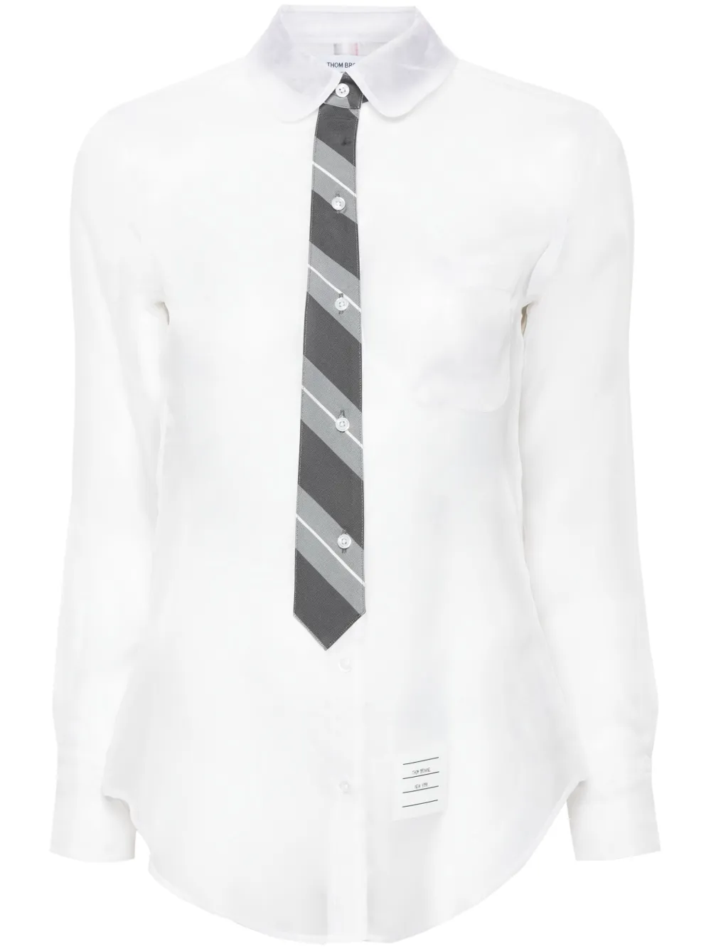Thom Browne Organza Silk Shirt | 40