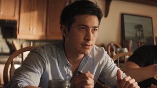 Shane eating dinner with his parents after coming out in "The Cottage"