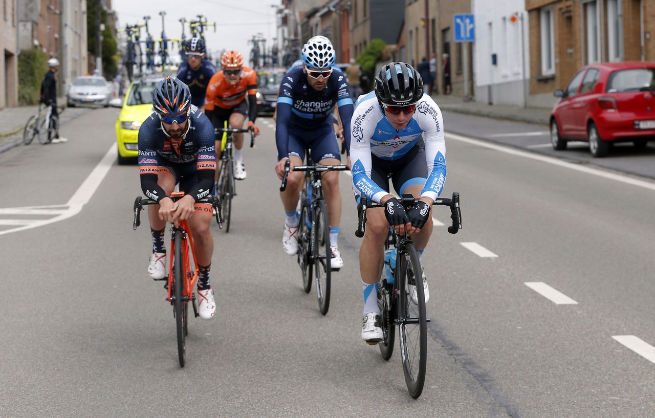 Tyler Williams (Israel Cycling Academy) leads the breakaway