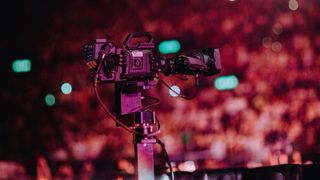 A Blackmagic URSA Broadcast G2 Camera in action on the Billie Eilish Happier Than Ever, The World Tour.
