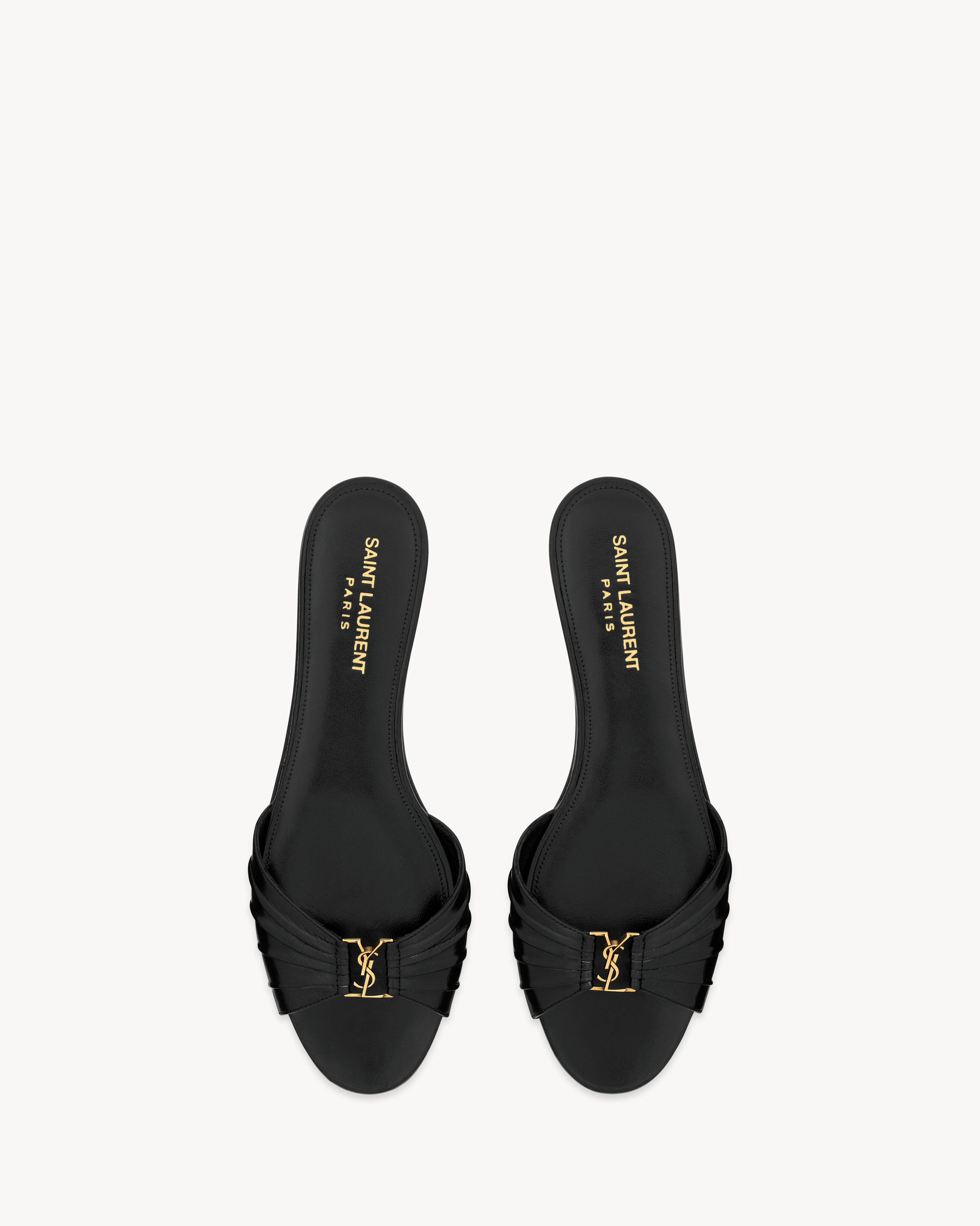 Babylone Slides in Smooth Leather