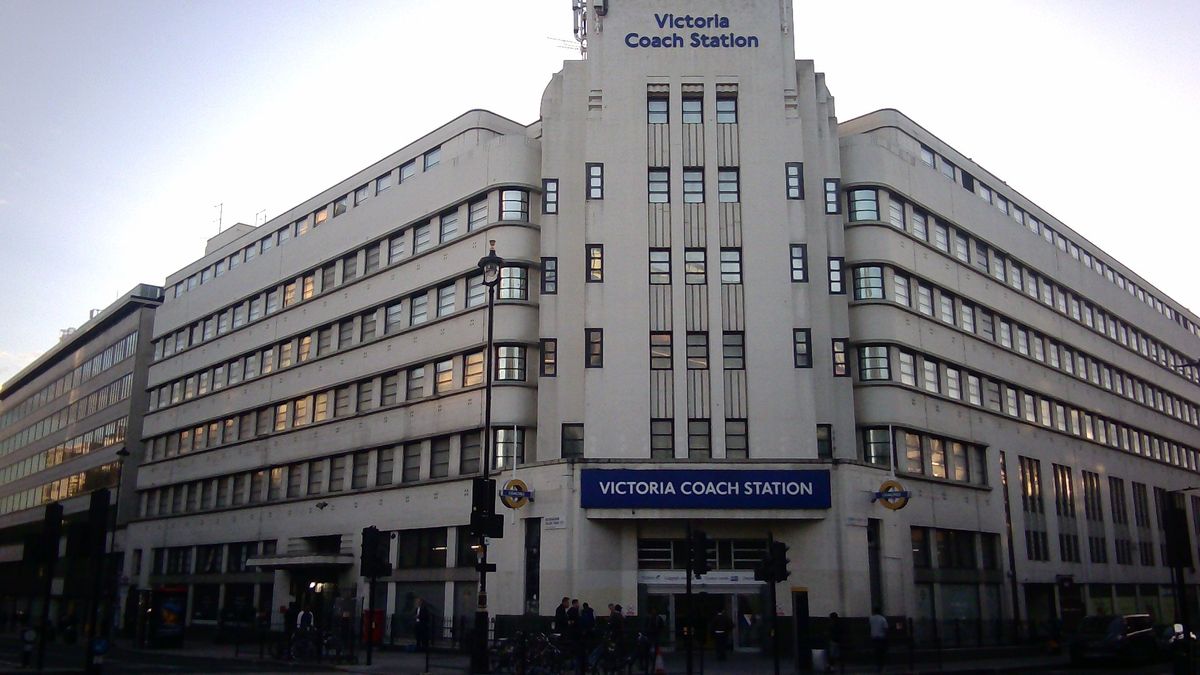 Sample image from Godox C100 showing Victoria Coach Station in London