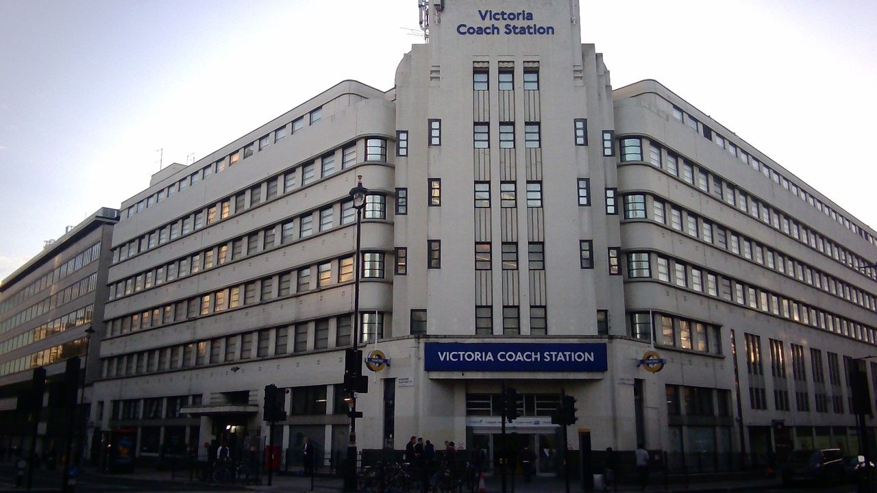 Sample image from Godox C100 showing Victoria Coach Station in London