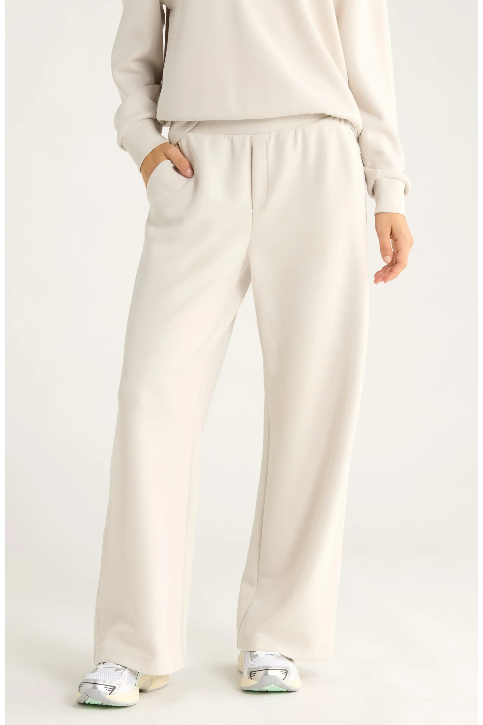 Ultrasoft Knit High Waist Straight Leg Pants