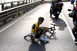 Jan Tratnik crashes during Milan-San Remo