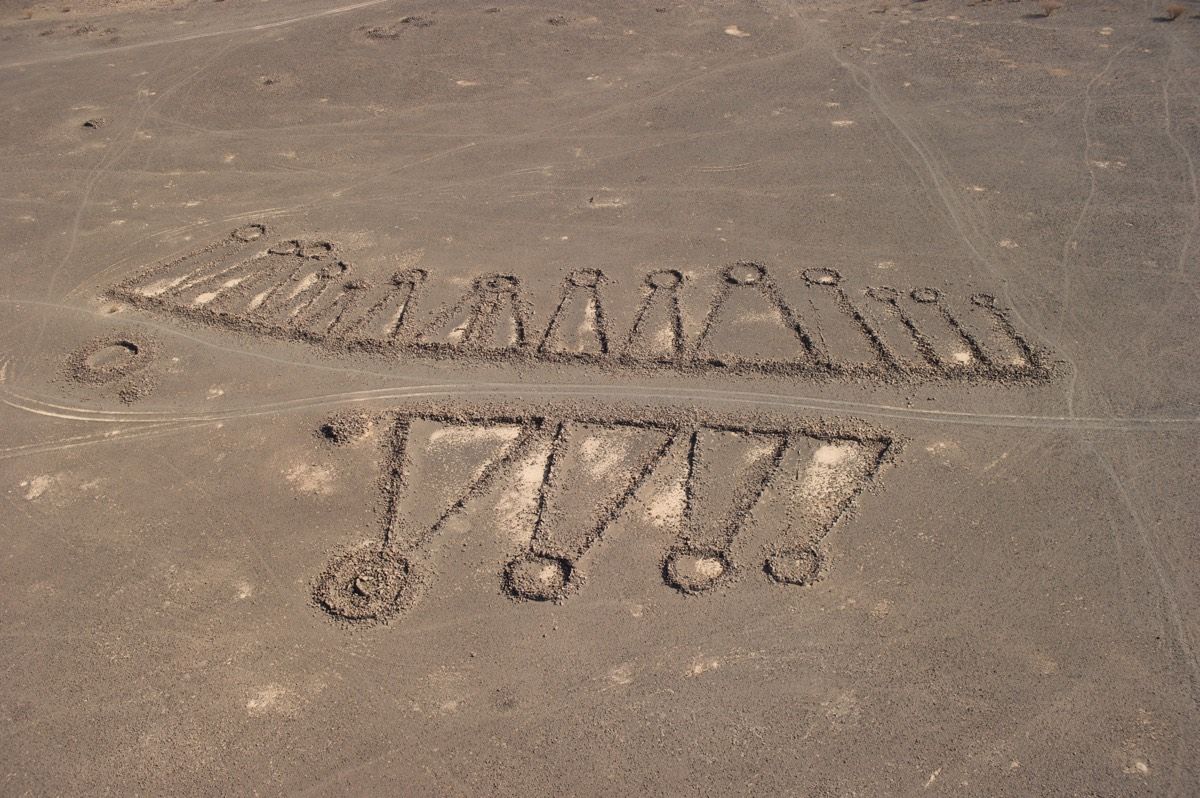 Aerial photographs and ground inspection of the keyhole pendants in Saudi Arabia reveal more details of the enigmatic structures.