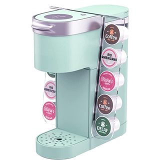 Gevoli K Cup Organizer for Single Serve Keurig K-Mini and K Mini PLUS Coffee Makers - Space Saving Modern Acrylic Kcup Pod Holder (10 Pod Capacity)