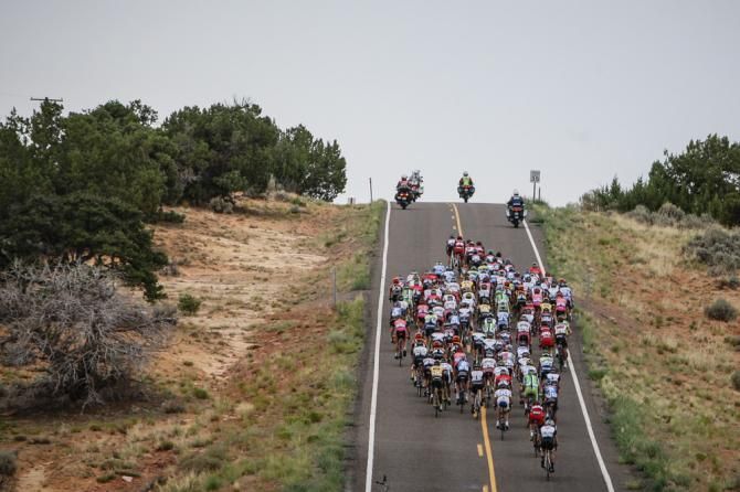 Things get bunched up during today's stage