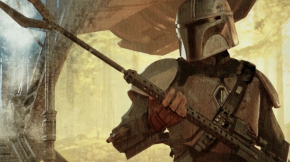 A still of The Mandalorian Episode 4 concept art The concept artwork by Christian Alzmann, shown at the end of each episode. It&#039;s gorgeous, hopefully it will be available as a collection.