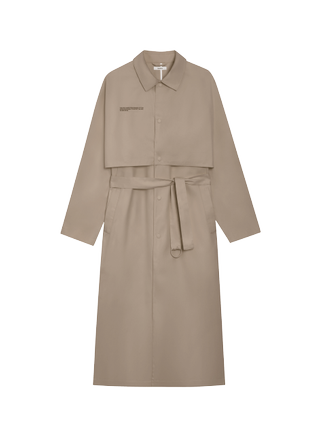 Cotton Trench Coat—taupe