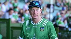 Jim Furyk at a hurling match