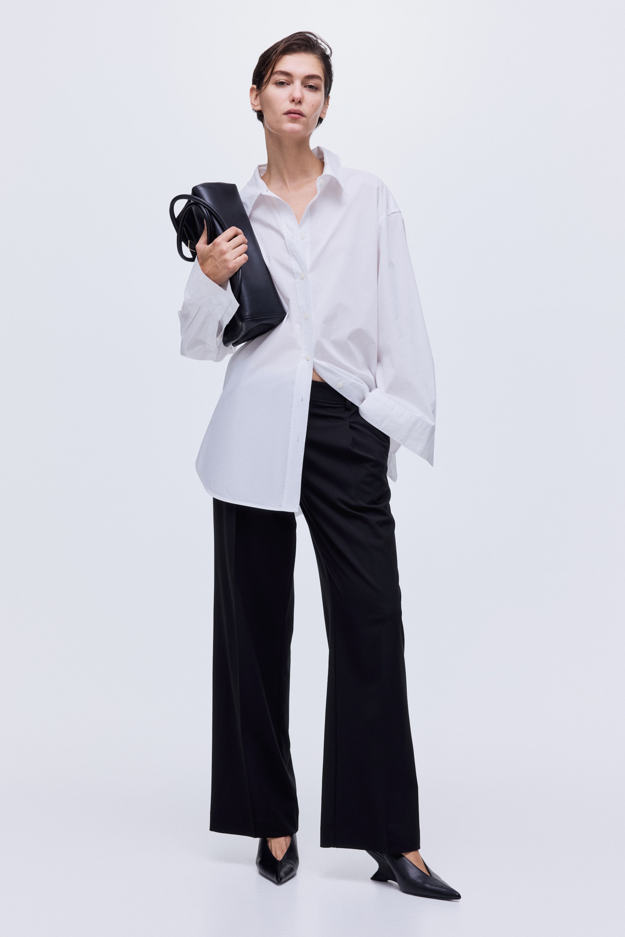 Wide Trousers - Black