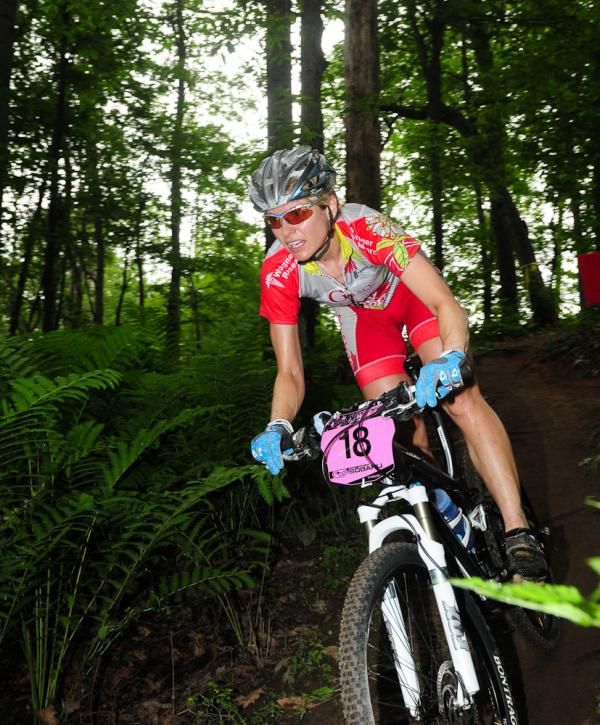 A rider descends into Fern Valley.