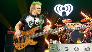 Michael Anthony performs on stage with Sammy Hagar and The Circle during iHeartRadio ICONS at the iHeartRadio Theater on May 08, 2019 in Burbank, California