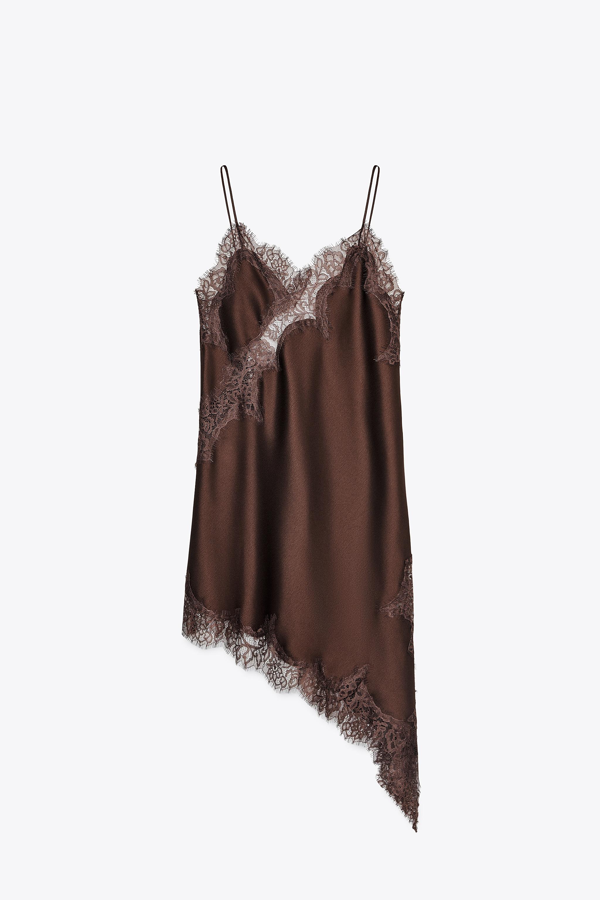 Zw Collection Asymmetric Lace Dress