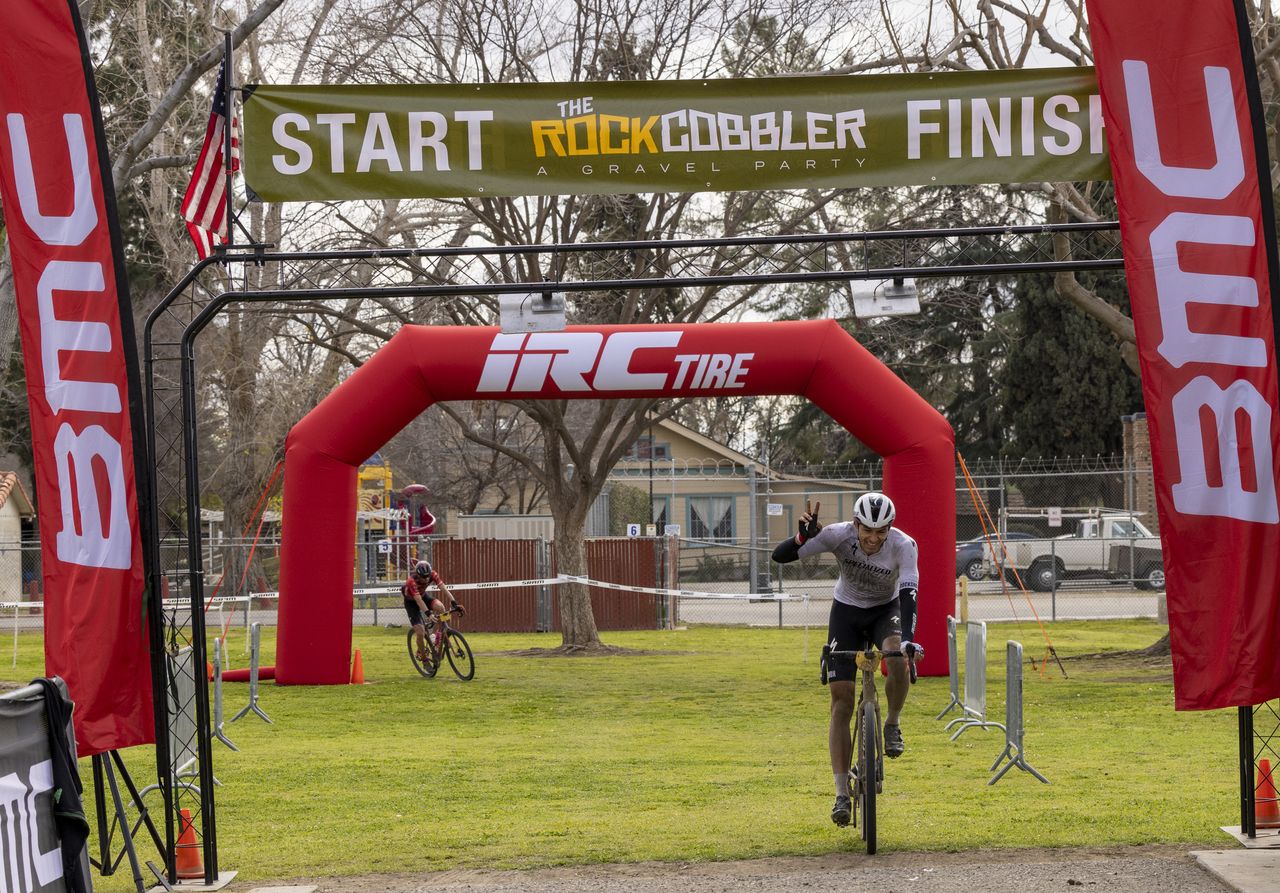 Christopher Blevins held off Peter Stetina to win 2023 Rock Cobbler off-road race