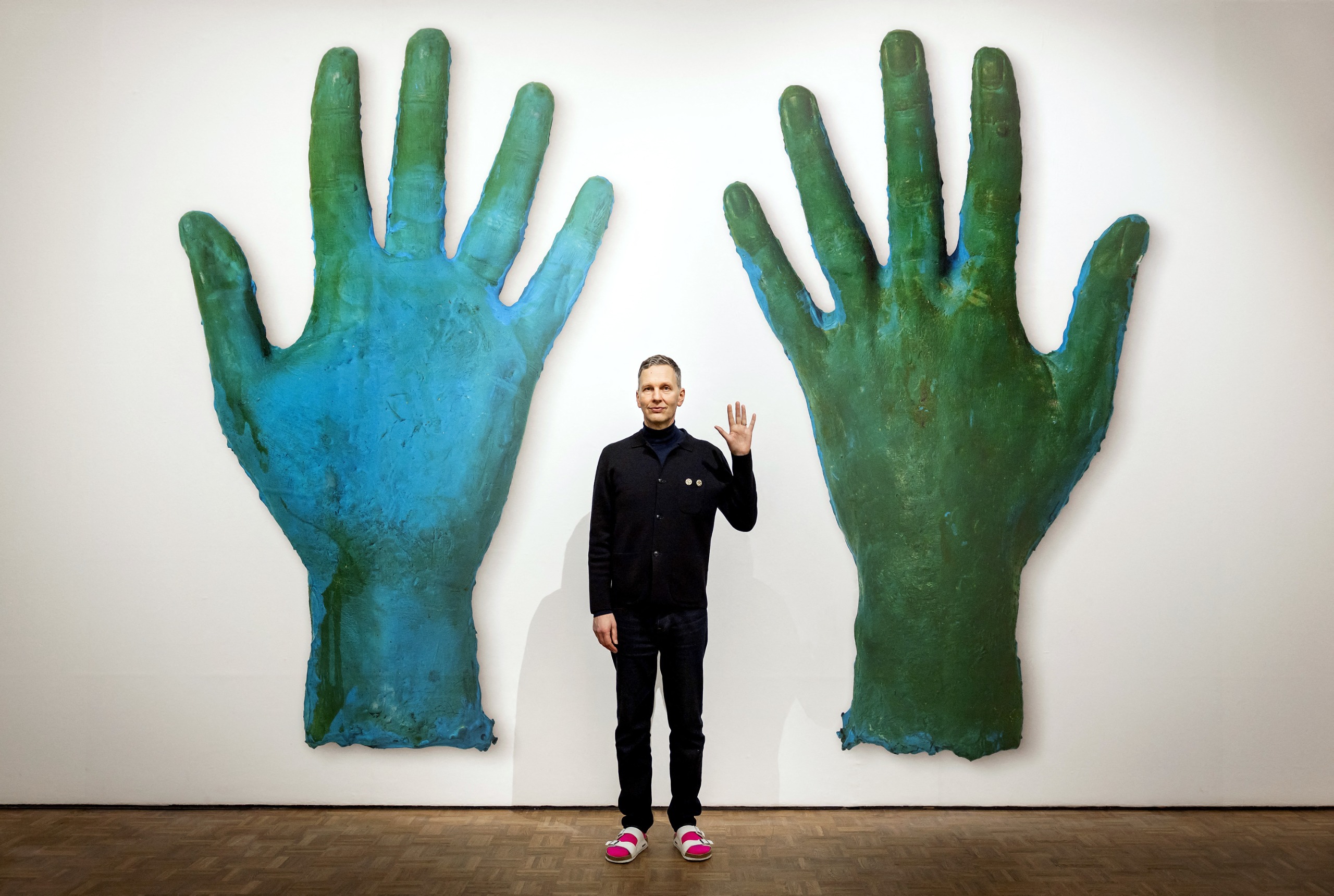David Shrigley with art