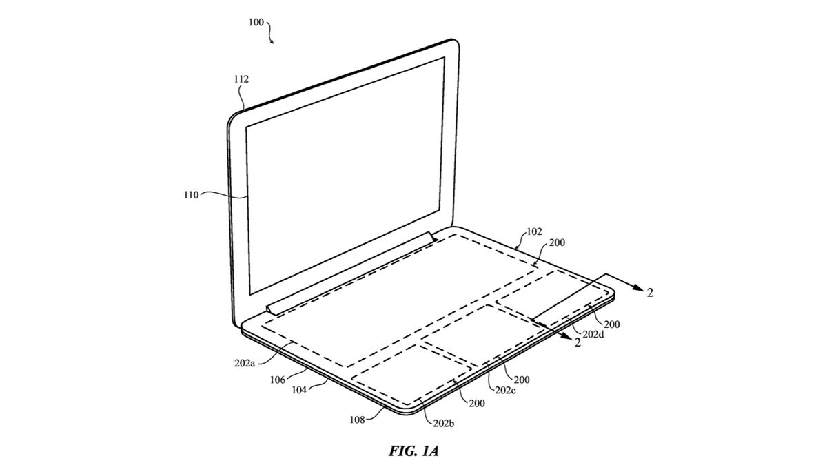Apple Patent Diagrams For A Laptop With A Solid State Keyboard