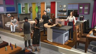 The Sims 4 värikkäässä huoneessa