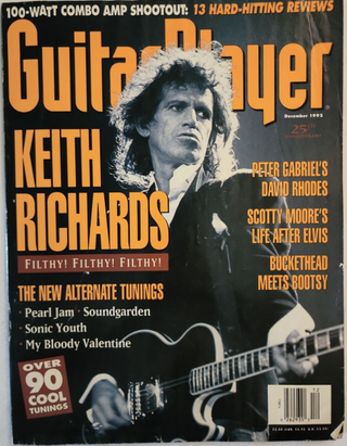 Guitar Player December 1992 Keith Richards cover