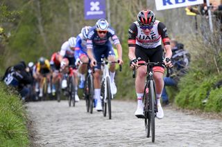 Ronde van Vlaanderen 2022 - Tour of Flanders - 106th Edition - Antwerp - Oudenaarde 272,5 km - 03/04/2022 - Koppenberg - Tadej Pogacar (SLO - UAE Team Emirates) - photo Vincent Kalut/PN/SprintCyclingAgencyÂ©2022