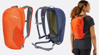 Rab Tensor 5L running backpack in orange