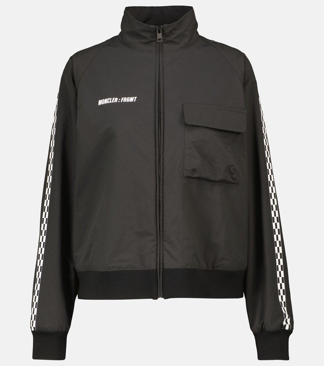 Logo Track Jacket in Black - Moncler Genius