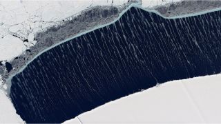 Satellite view of Ronne Ice Sheet