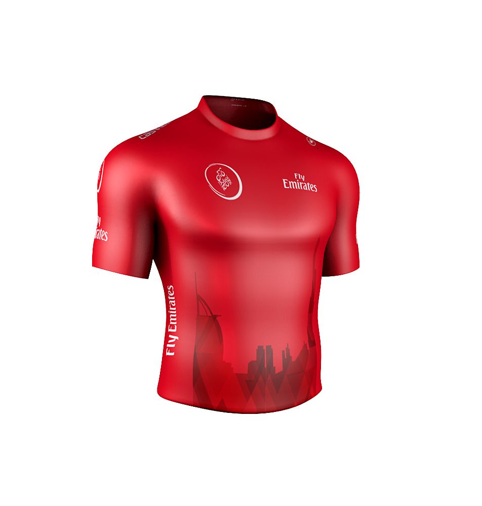 The red jersey for points classification leader