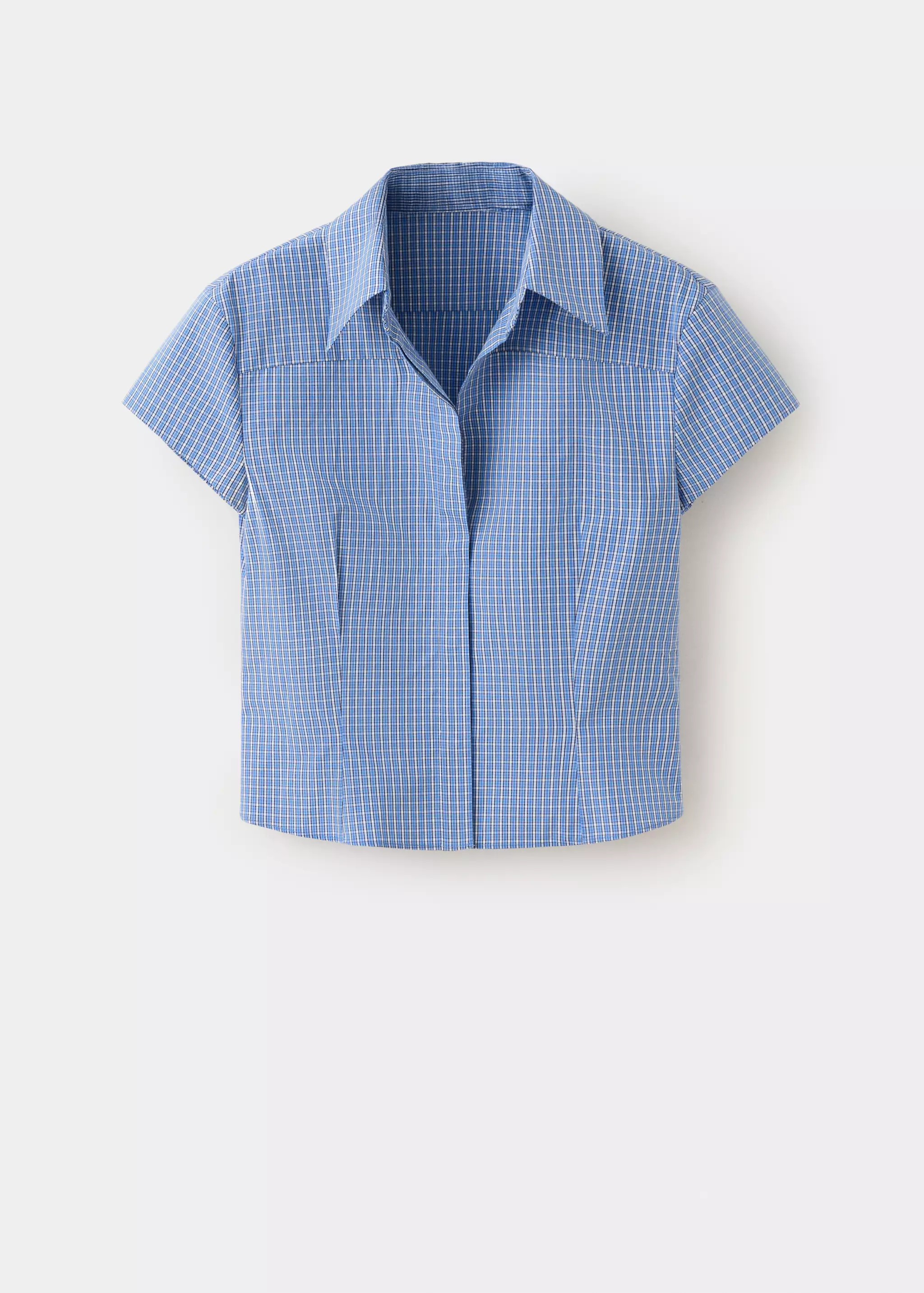 Check Crop Shirt - Women | Mango United Kingdom