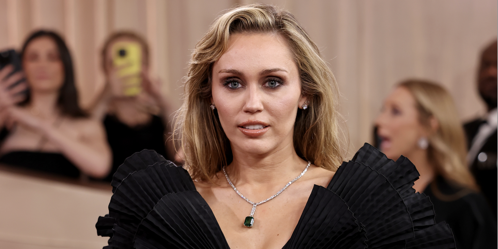 Miley Cyrus attends the 83rd annual Golden Globe Awards at The Beverly Hilton on January 11, 2026 in Beverly Hills, California.