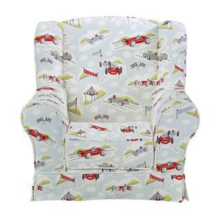 The Range Just4Kidz Classic Racing Cars Wing Chair