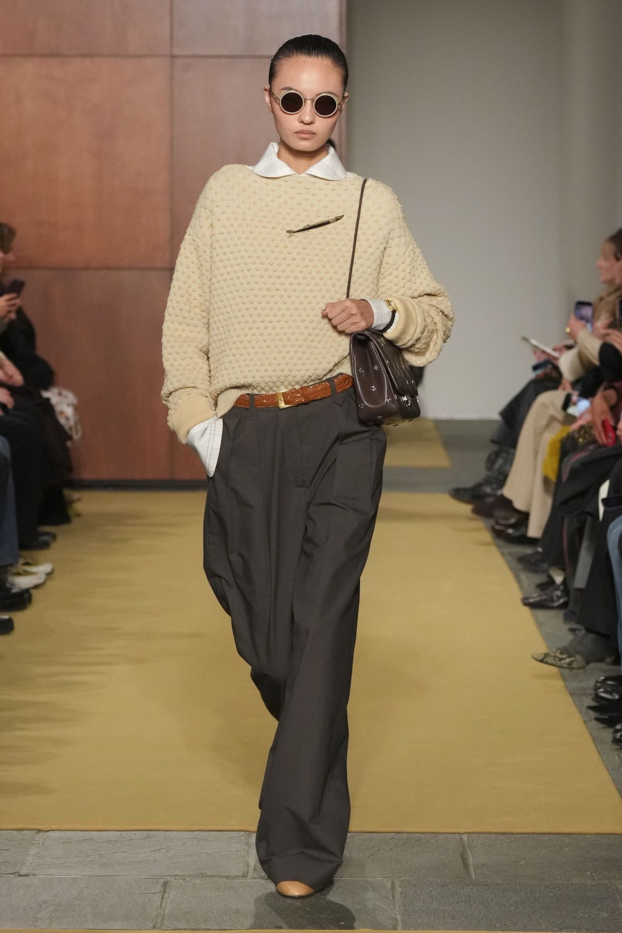 models on the Fall 2026 Tory Burch fashion show runway