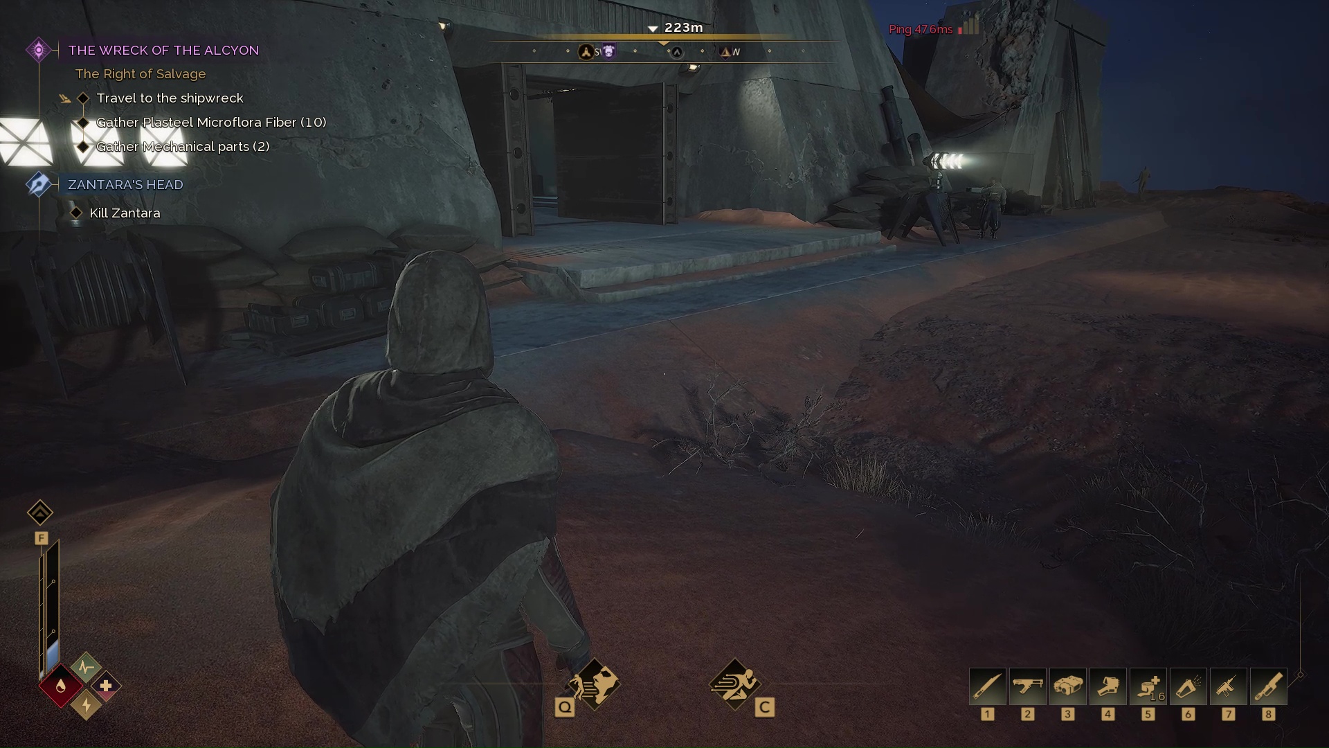 The entrance to Griffin's Reach Tradepost in Dune Awakening