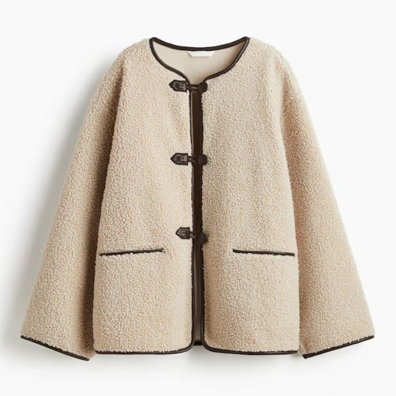 H&amp;amp;M lookalike for Toteme&#039;s shearling jacket