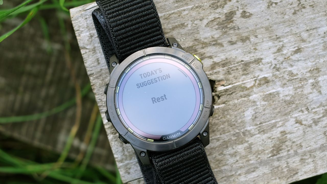 Garmin Enduro 2 being tested by Live Science contributor Andrew Williams