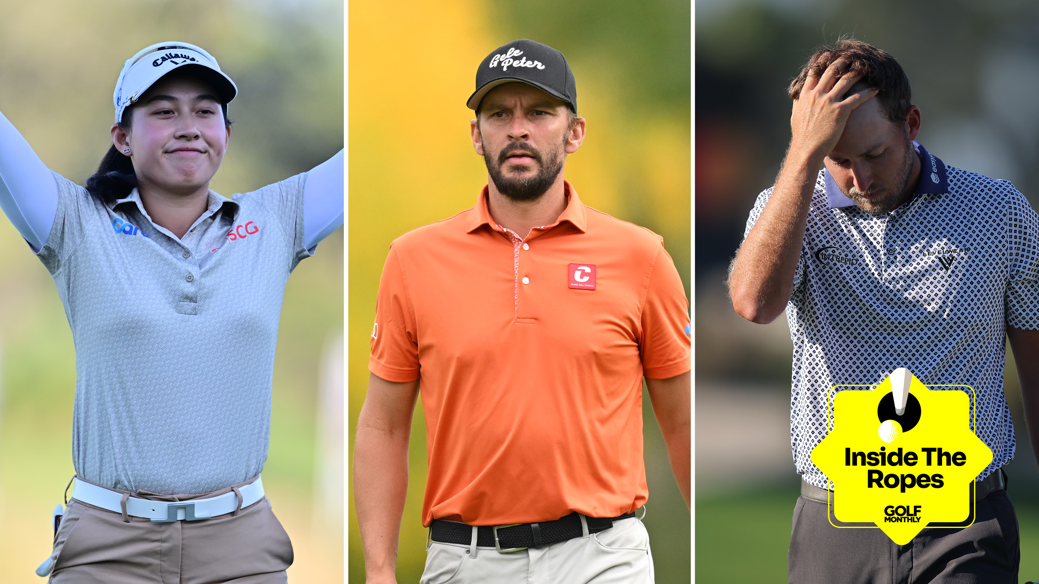 (L to R) Jeeno Thitikul, Joost Luiten and Lee Hodges