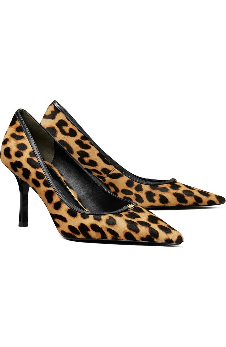 Double T Buckle Pointed Toe Pump