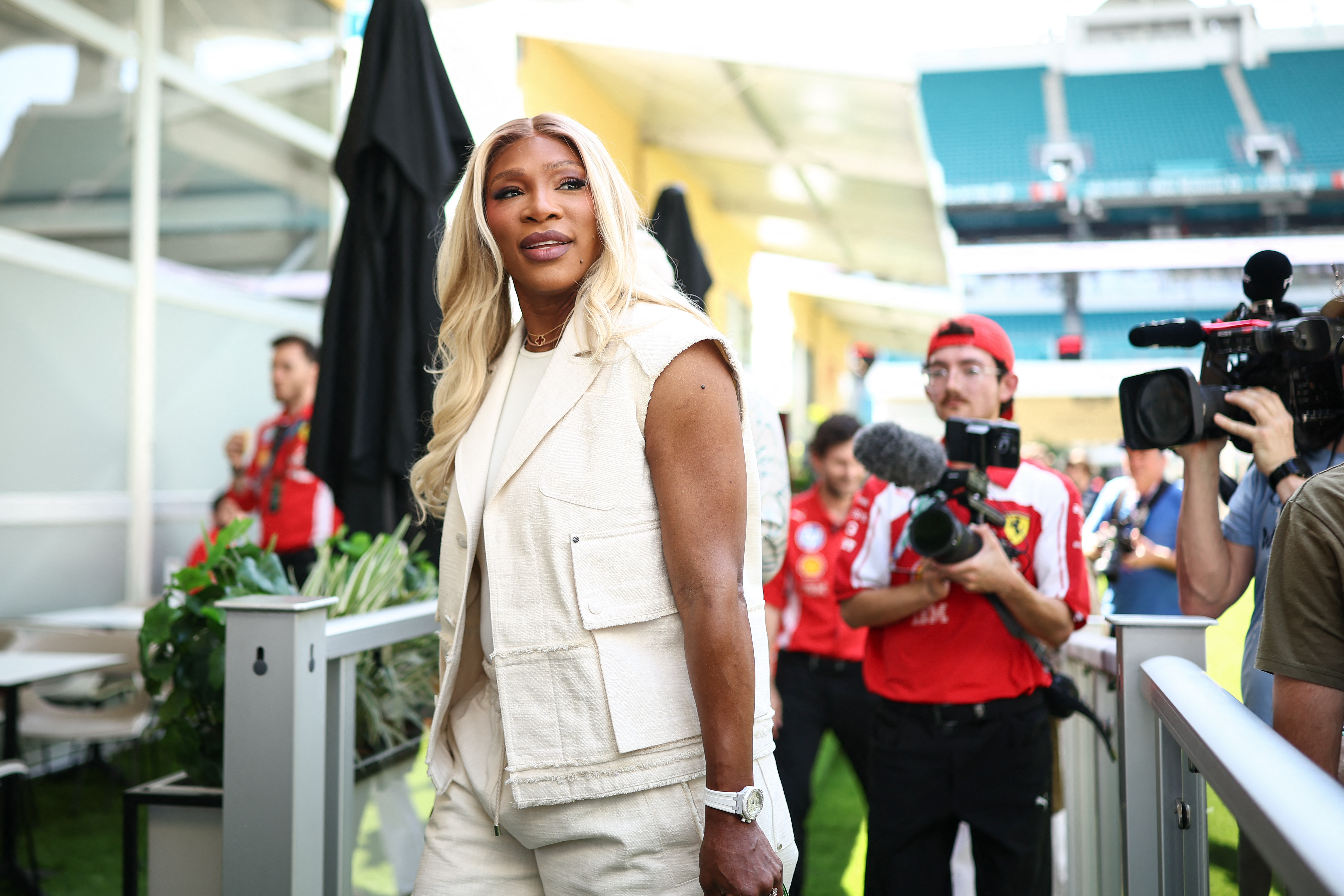 Serena Williams at the Formula 1 Miami Grand Prix
