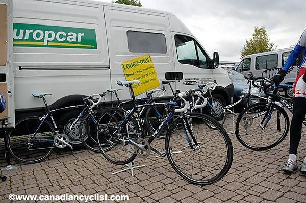 Gerolsteiner really stepped up to the plate in providing road and TT bikes to replace those stolen for the Canadian U23 squad